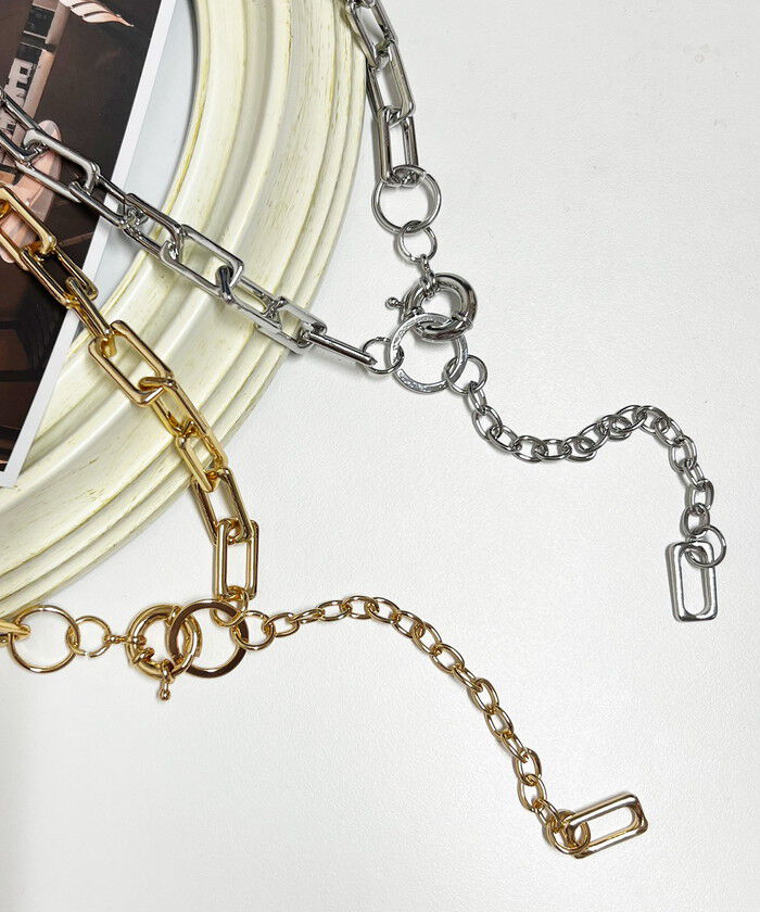 BACKYARD FAMILY「ネックレス チェーン 太め 通販 ダイヤモンドハーツ nec-0370 Diamond」|その他|