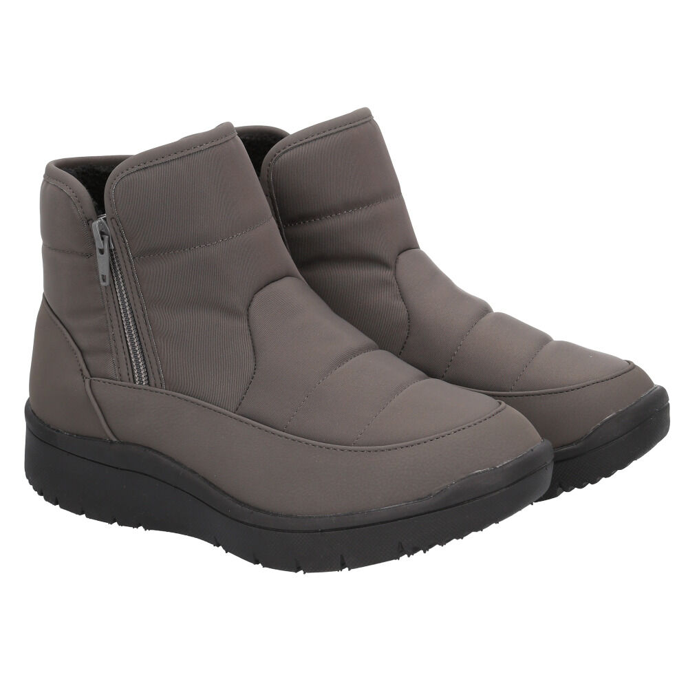 BACKYARD FAMILY「Pansy パンジー ブーツ レディース 通販 ショートブーツ レディースシューズ 靴 シューズ」|ショートブーツ|グレー1