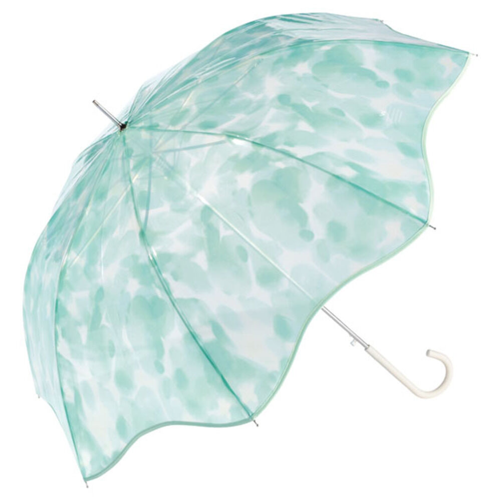 Wpc.「雨傘 レディース 長傘 wpc 通販 PT-081-001 ビニール傘 ジャンプ傘 ワンタッチ傘」|傘|グリーン1