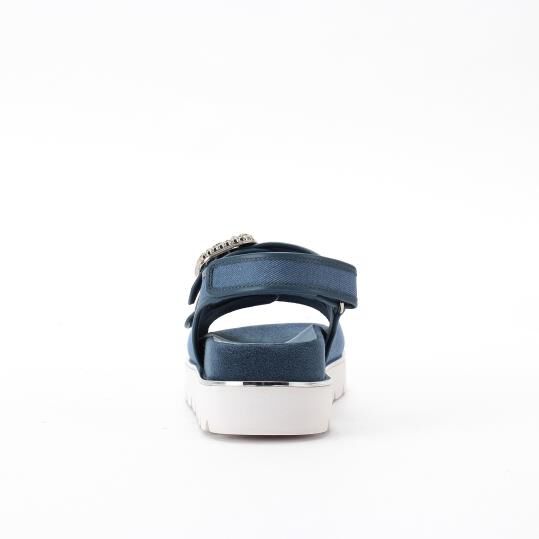 銀座かねまつ「OM250304CFUSHPBLU 【本革】ビジュースポーツサンダル」|サンダル|