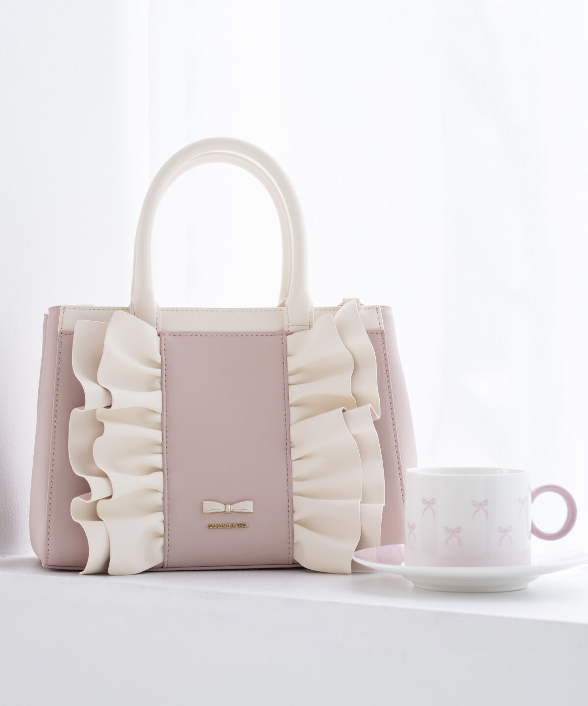 Samantha Vega「フリルリボンハンドバッグ」|ハンドバッグ|