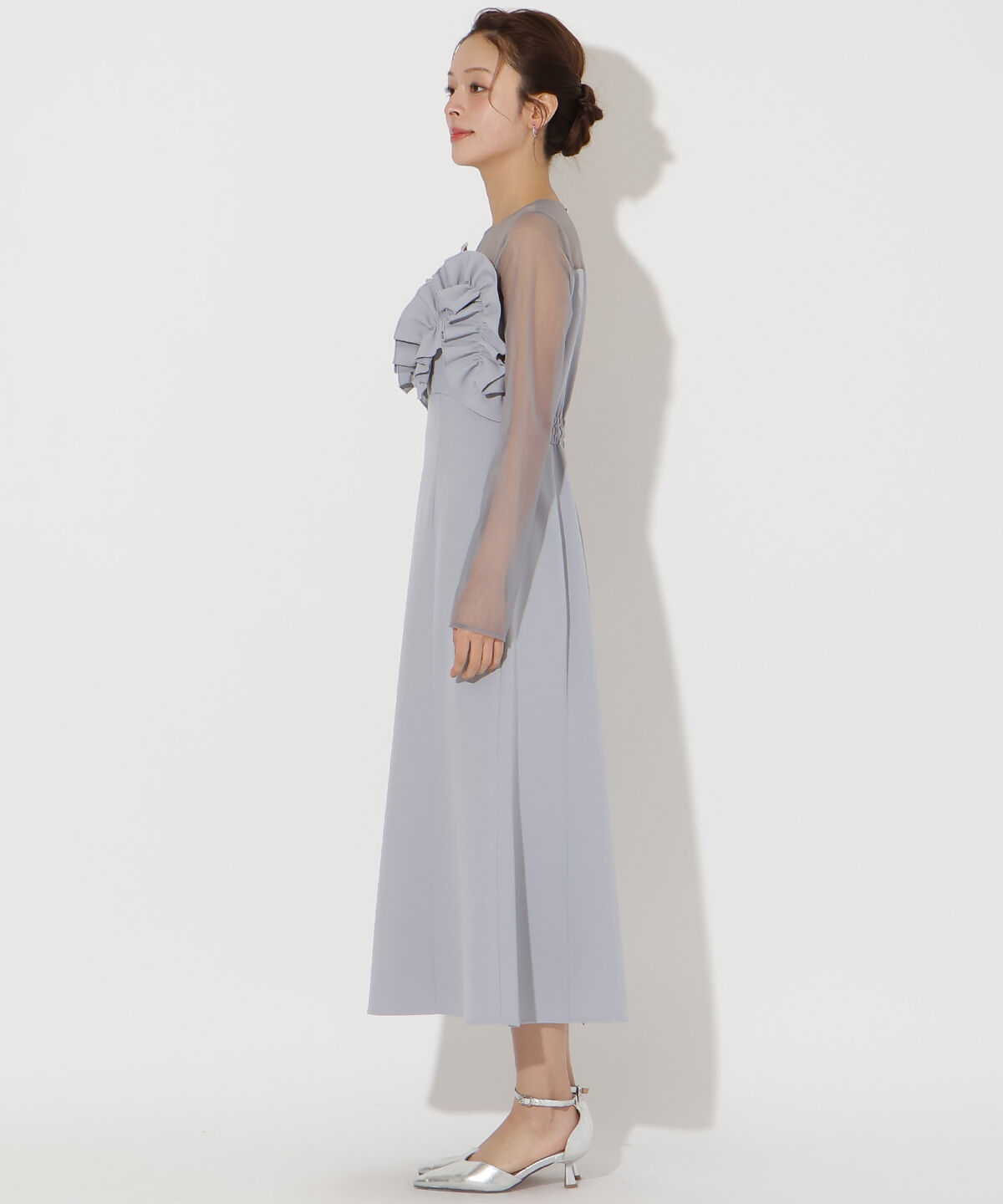 アンドクチュール「ボリュームフリルドレス」|ドレス|