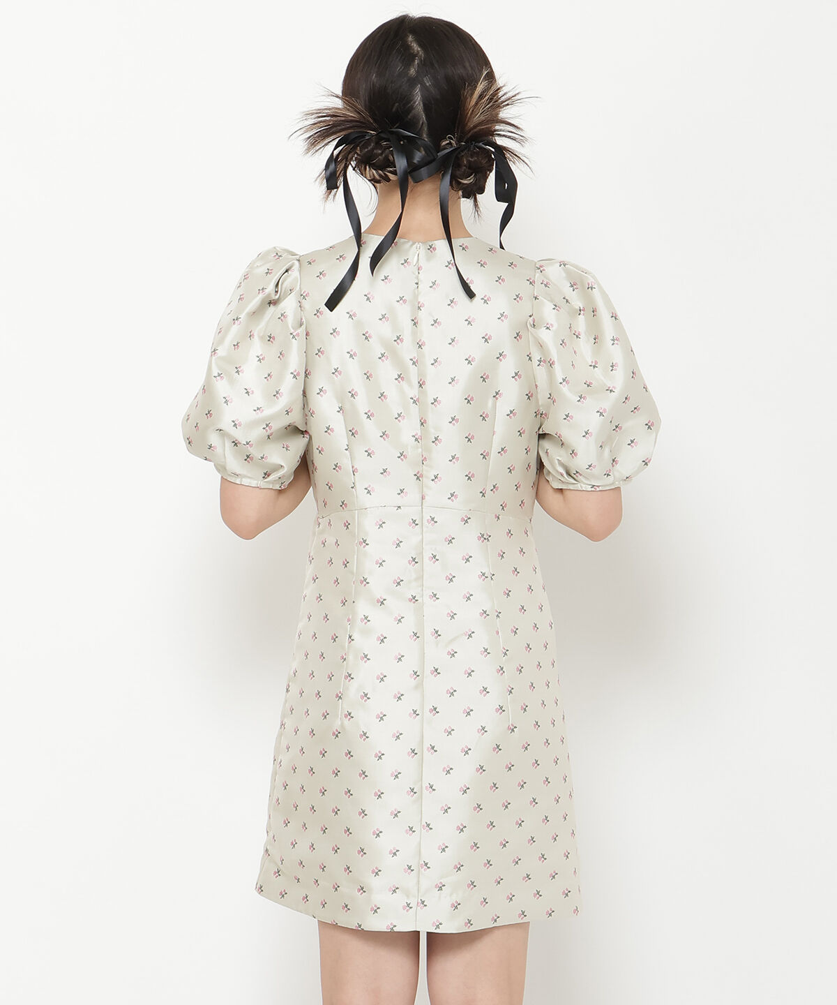 REDYAZEL「ジャガードフラワーミニワンピース」|ワンピース|