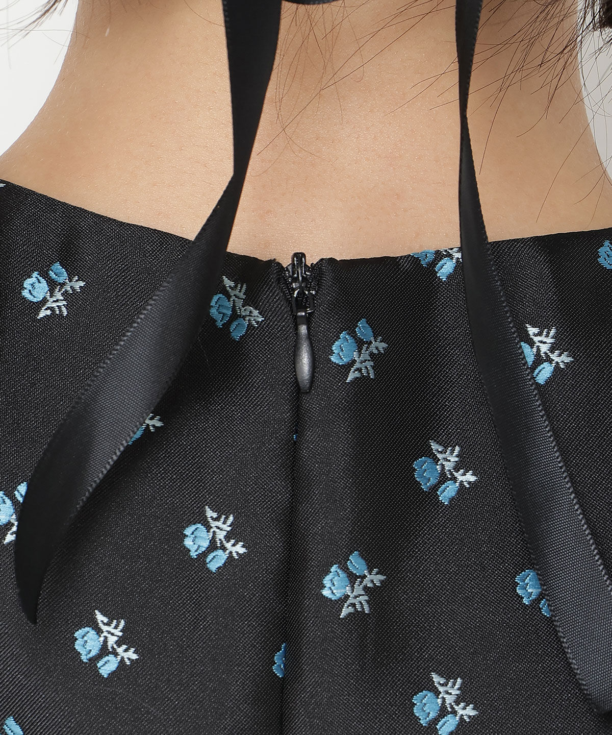 REDYAZEL「ジャガードフラワーミニワンピース」|ワンピース|