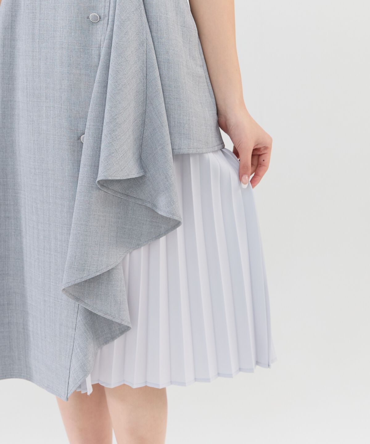 REDYAZEL「ノースリーブサイドプリーツワンピース」|ワンピース|