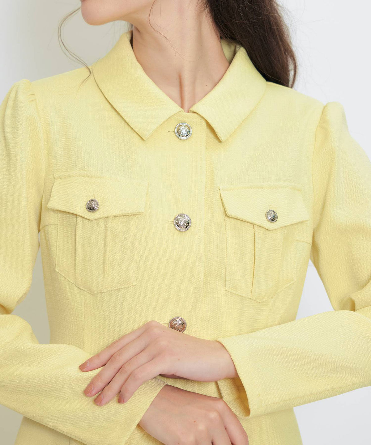 REDYAZEL「スプリングツイードシャツミニフレアワンピース」|ワンピース|