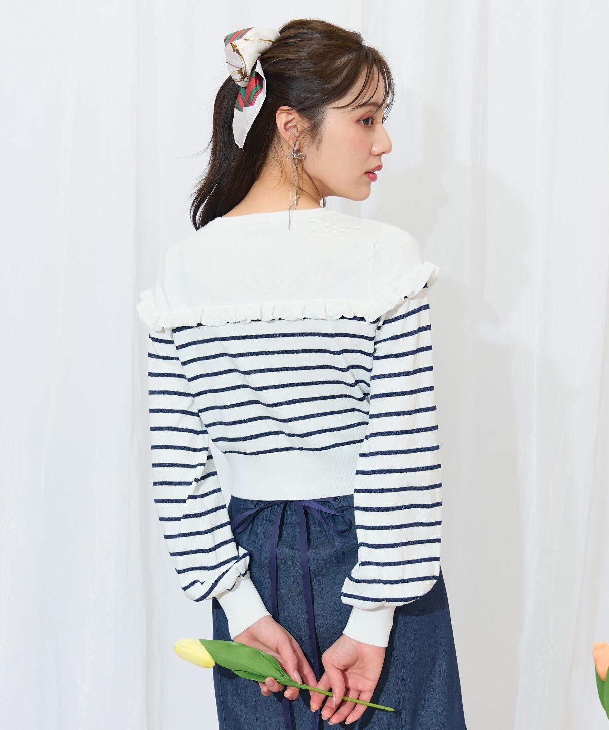 WILLSELECTION「フリルデザインニットカーディガン」|カーディガン|