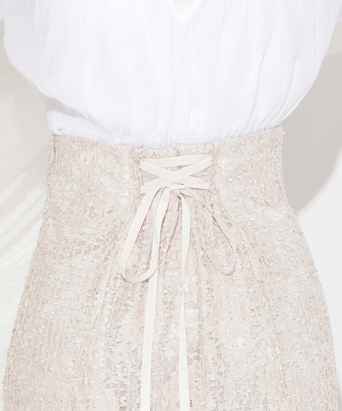 WILLSELECTION「スパンコールレースマーメイドスカート」|フレア|