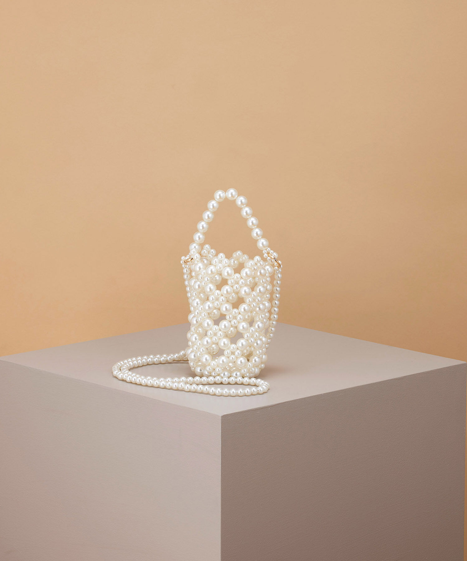 TOPKAPI TREASURE「【TREASURE TOPKAPI】ボールビーズ ミニ ショルダー バッグ オーガンジー巾着ポーチ付き」|ショルダー・メッセンジャー|オフ