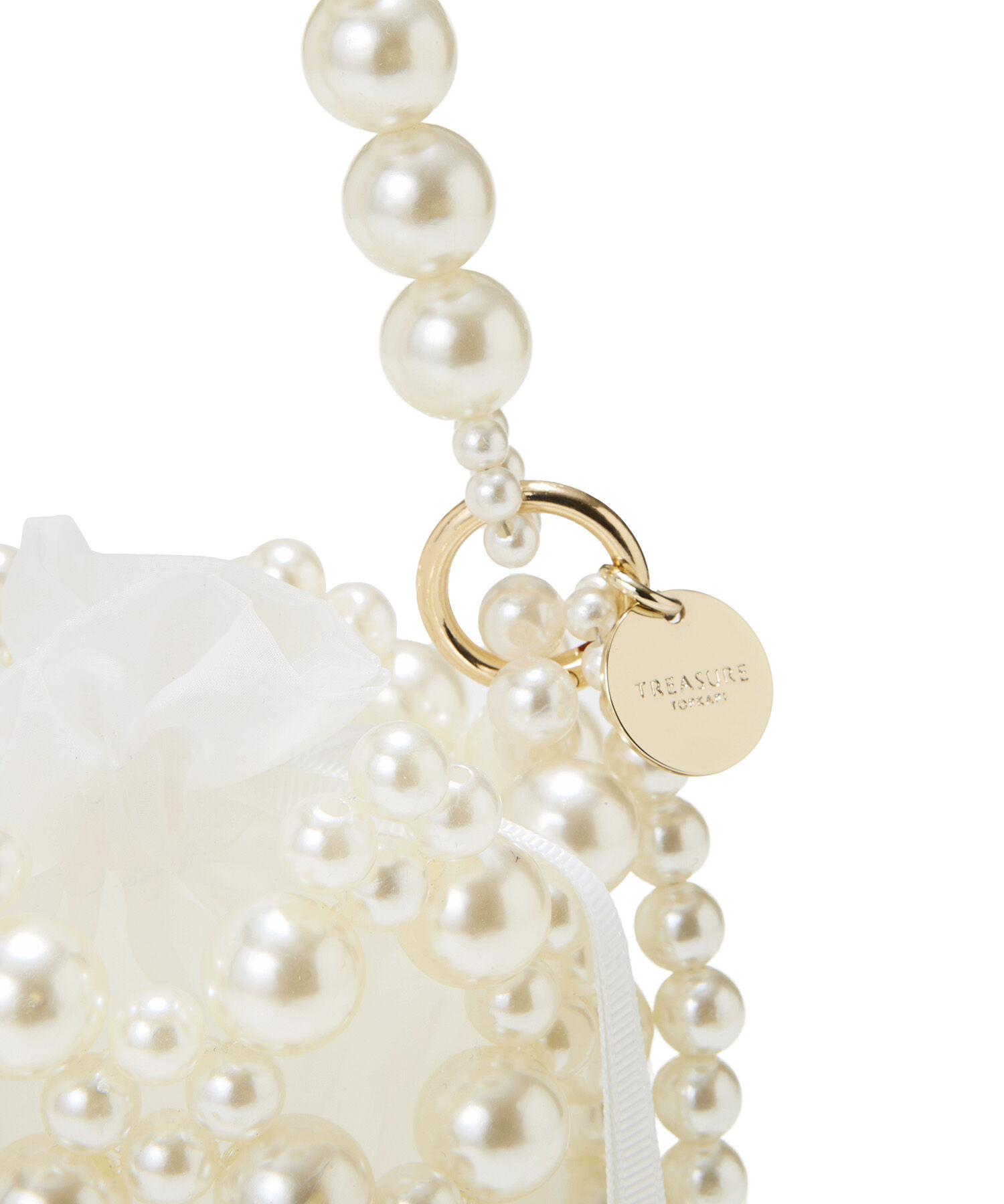 TOPKAPI TREASURE「【TREASURE TOPKAPI】ボールビーズ ミニ ショルダー バッグ オーガンジー巾着ポーチ付き」|ショルダー・メッセンジャー|