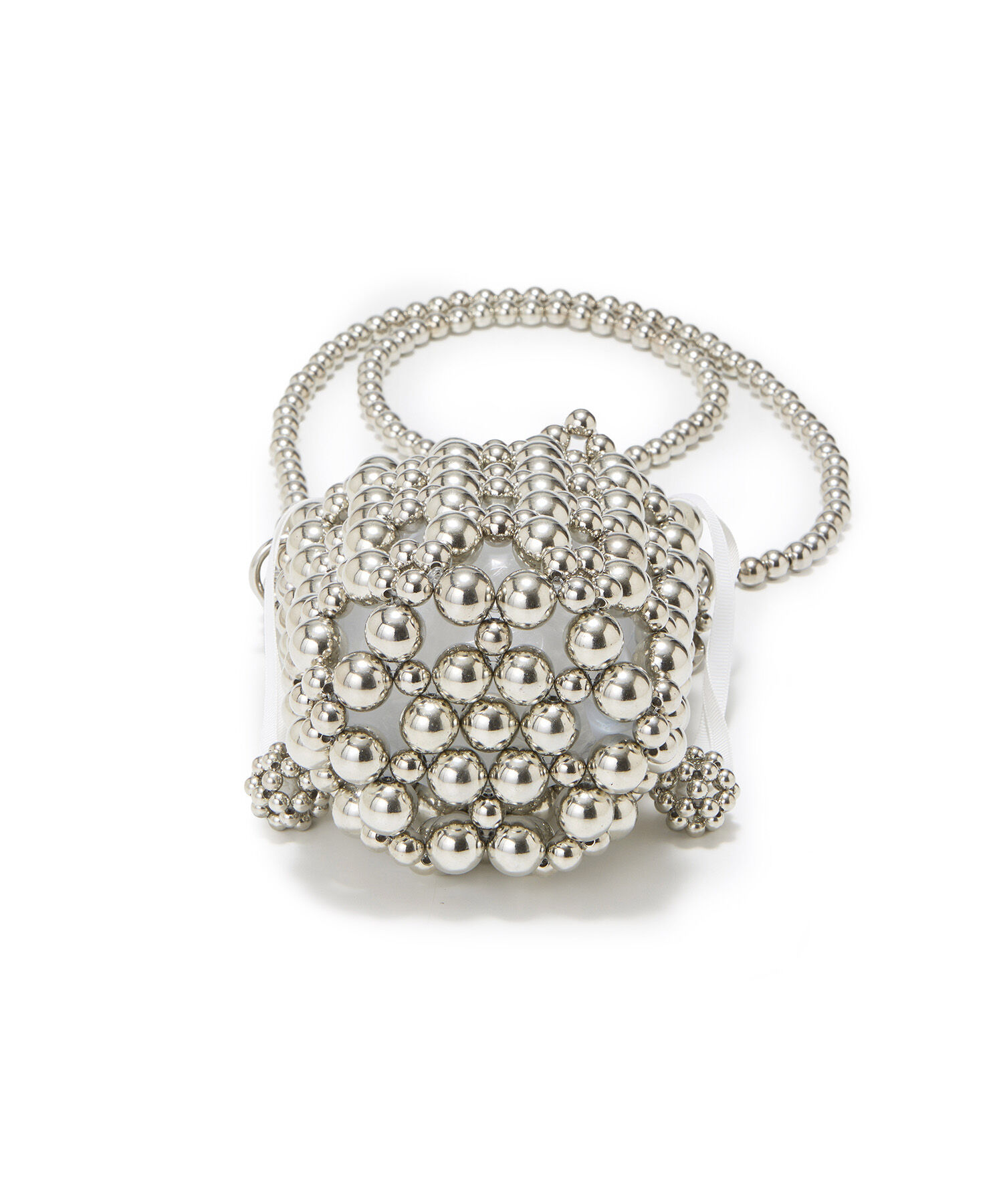 TOPKAPI TREASURE「【TREASURE TOPKAPI】ボールビーズ ミニ ショルダー バッグ オーガンジー巾着ポーチ付き」|ショルダー・メッセンジャー|