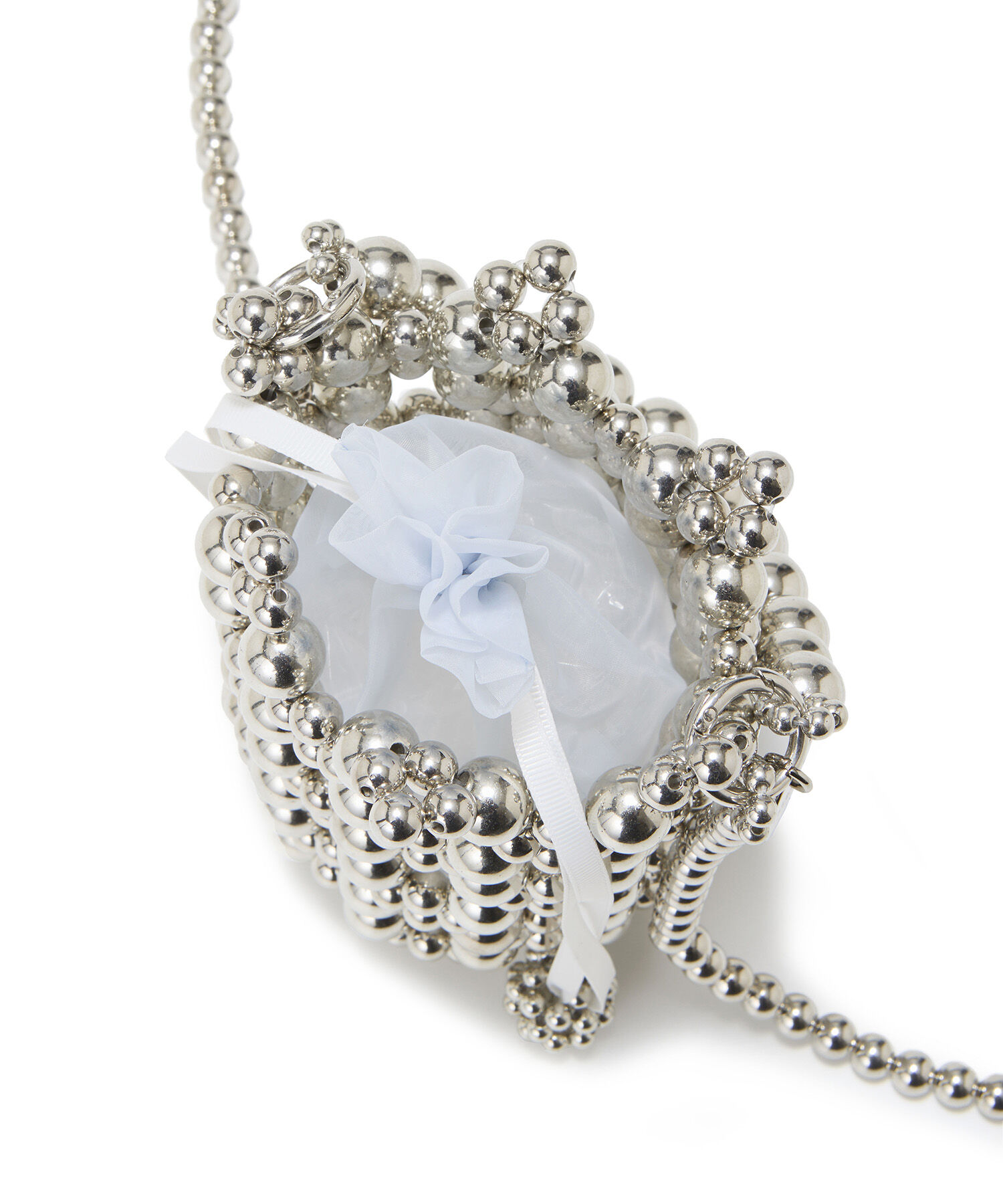 TOPKAPI TREASURE「【TREASURE TOPKAPI】ボールビーズ ミニ ショルダー バッグ オーガンジー巾着ポーチ付き」|ショルダー・メッセンジャー|