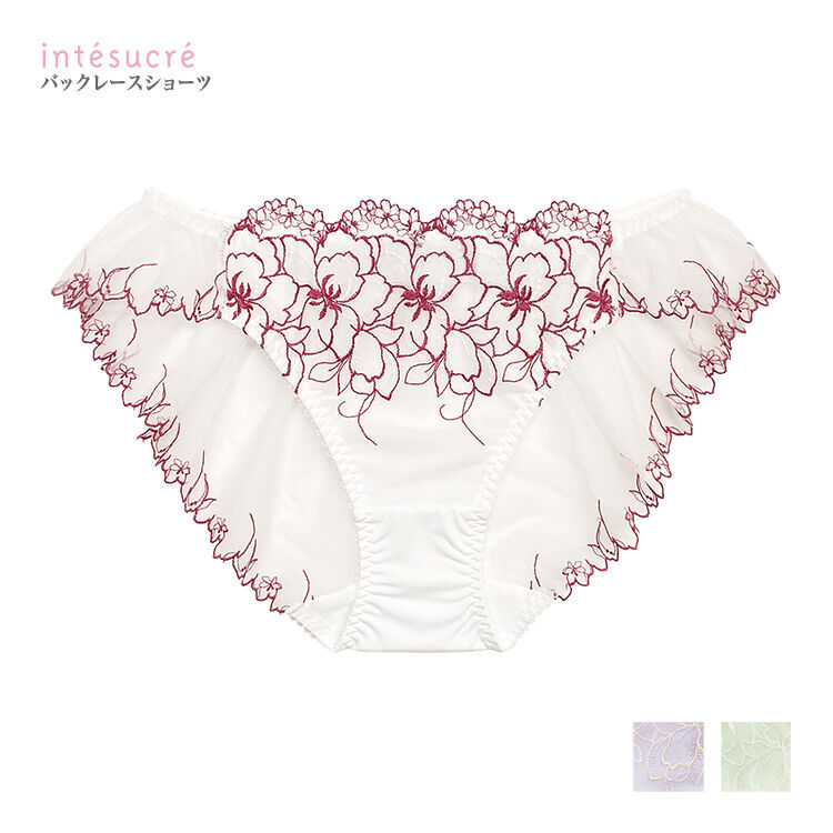 intesucre「アンテシュクレ なでしこブラ IBT371ペア バックレースショーツ M/L ISD371」|インナー|