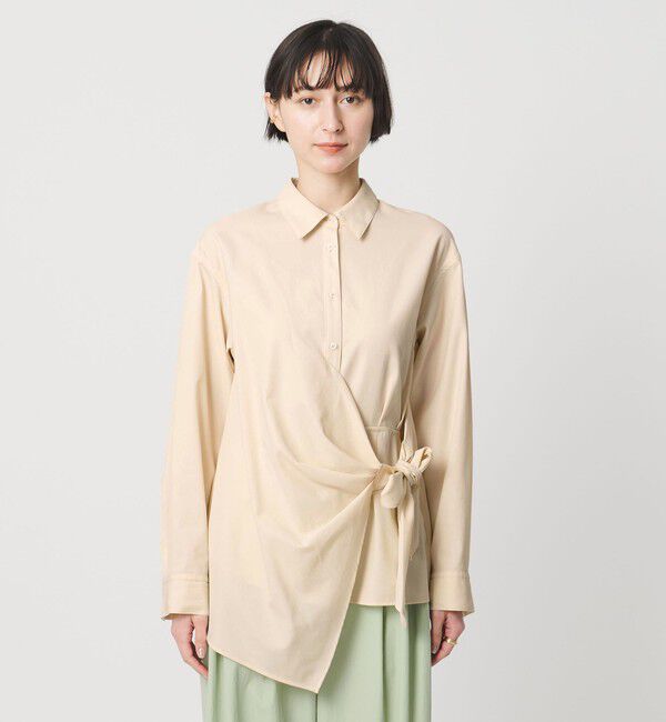 UNITED ARROWS「ドレープ ギャザー シャツ ‐ウォッシャブル‐」|シャツ・ブラウス|