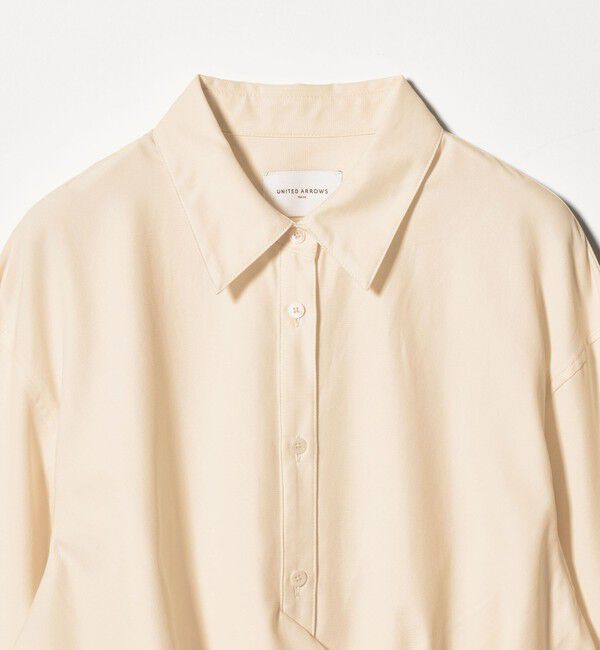 UNITED ARROWS「ドレープ ギャザー シャツ ‐ウォッシャブル‐」|シャツ・ブラウス|