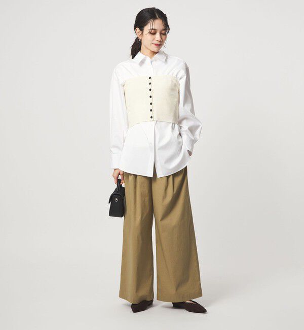 UNITED ARROWS green label relaxing「リブ ニット ビスチェ ウォッシャブル」|ベスト・ジレ|