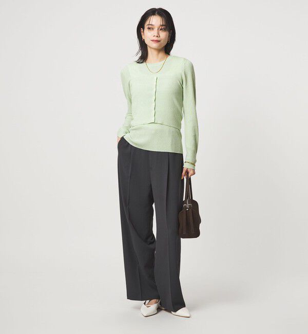 UNITED ARROWS green label relaxing「リブ ニット ビスチェ ウォッシャブル」|ベスト・ジレ|