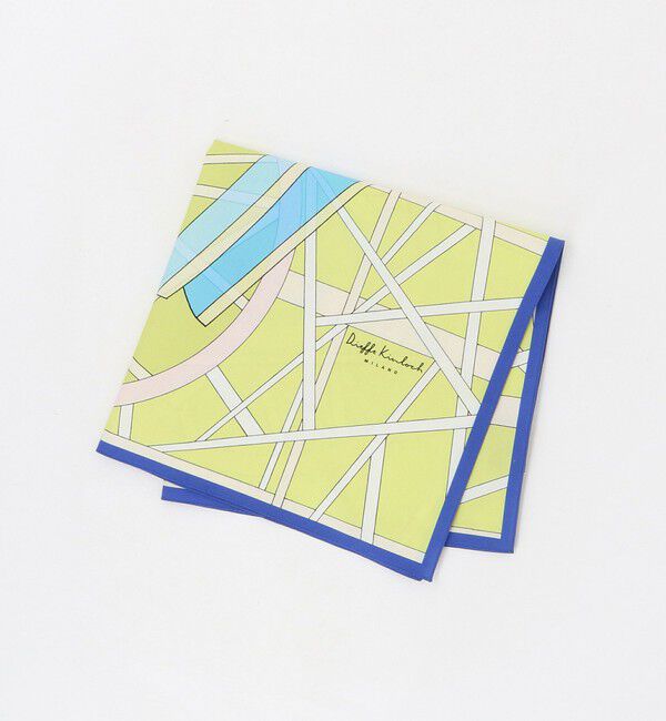 UNITED ARROWS green label relaxing「＜Dieffe Kinloch＞コットン プリント ハンカチ」|ハンカチ|YELLOW