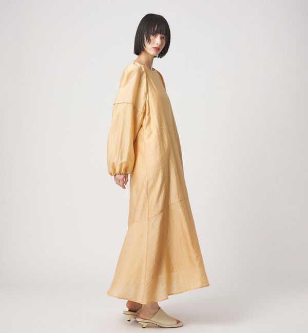 EMMEL REFINES「＜EMMEL REFINES＞EM バックリボン パイピング パフスリーブ ワンピース」|ワンピース|