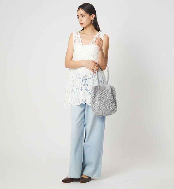 UNITED ARROWS green label relaxing「メタリックヤーンレーシー トートバッグ / ショルダーバッグ」|ショルダー・メッセンジャー|