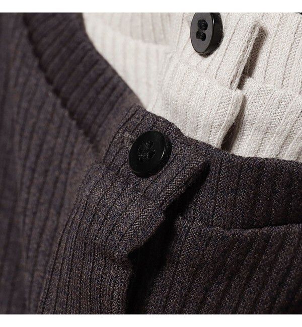 Ray BEAMS 「RIB レイヤード カーディガン」|Tシャツ・カットソー|