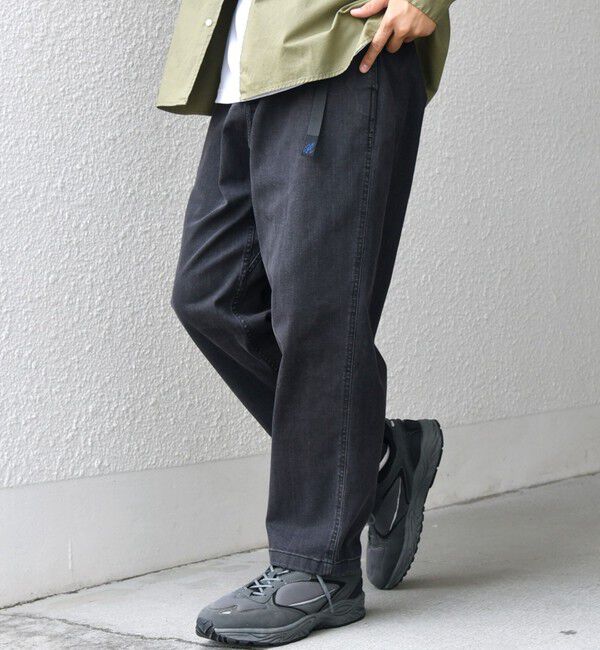 SHIPS any「【SHIPS any別注】Gramicci: オーガニックコットン ルーズテーパード ストレッチ デニム パンツ◇」|デニム|