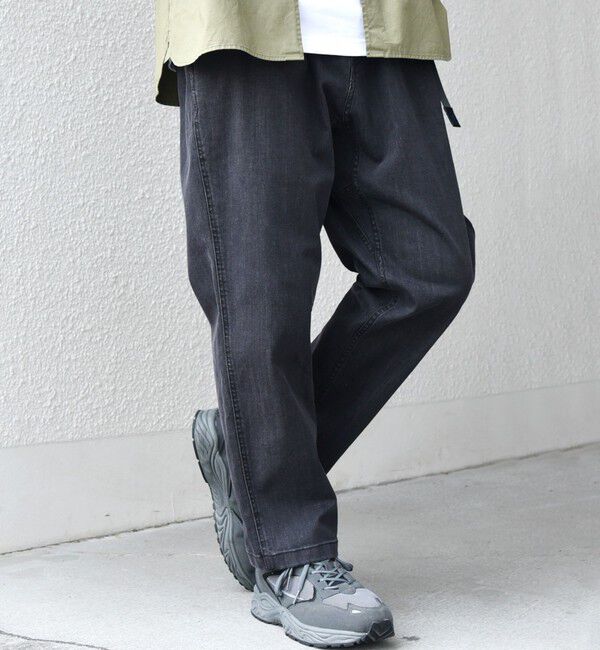 SHIPS any「【SHIPS any別注】Gramicci: オーガニックコットン ルーズテーパード ストレッチ デニム パンツ◇」|デニム|