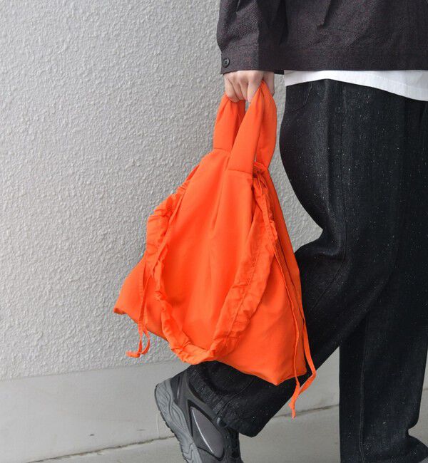 SHIPS any「SHIPS any: 3WAY ナイロン ギャザー ショルダーバッグ (ユニセックス)◇」|ショルダー・メッセンジャー|オレンジ