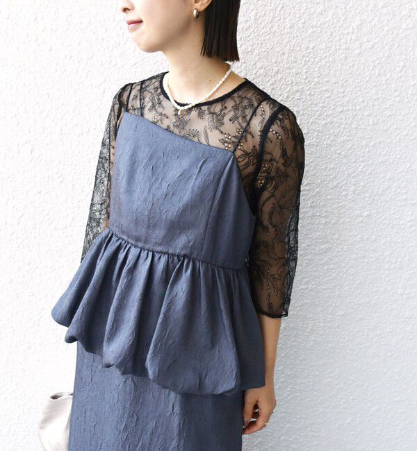 SHIPS for women「kaene:バルーン ペプラム ドレス（セレモニー対応可）」|ドレス|