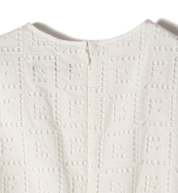 SHIPS for women「〈手洗い可能〉Broche スクエア レース Iライン ワンピース」|ワンピース|