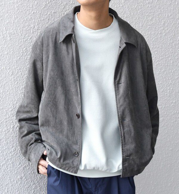 SHIPS any「SHIPS any: ピーチスキン リラックス ポケット ボタン ブルゾン◇」|ブルゾン・スタジャン|