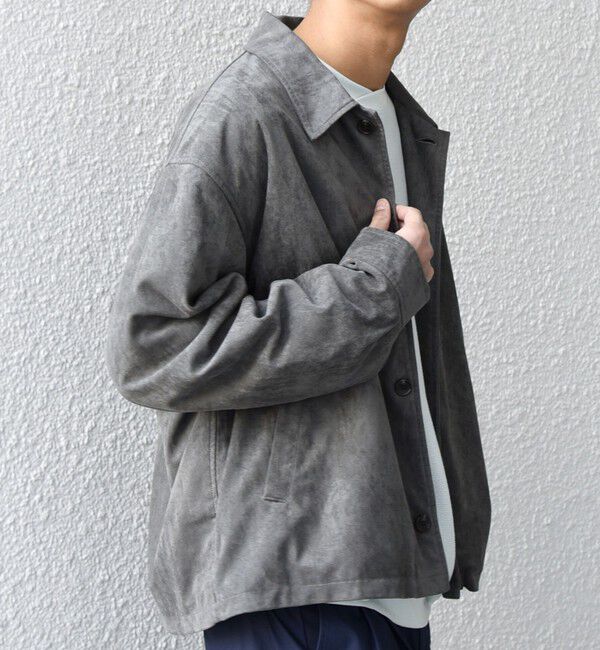 SHIPS any「SHIPS any: ピーチスキン リラックス ポケット ボタン ブルゾン◇」|ブルゾン・スタジャン|