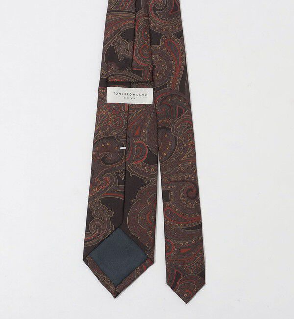 TOMORROWLAND GOODS「TOMORROWLAND シルクプリント ペイズリー柄ネクタイ」|ネクタイ・蝶ネクタイ|
