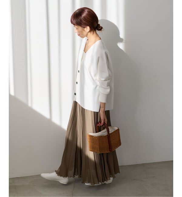 IENA「シアーメッシュプリーツスカート」|スカート|