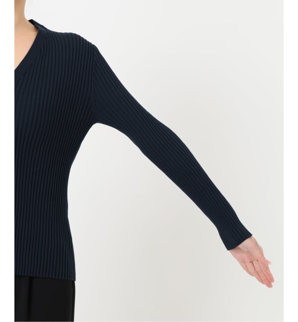 VERMEIL par iena「《WEB限定/追加》イタリア糸 RIB Vネックカーディガン」|カーディガン|