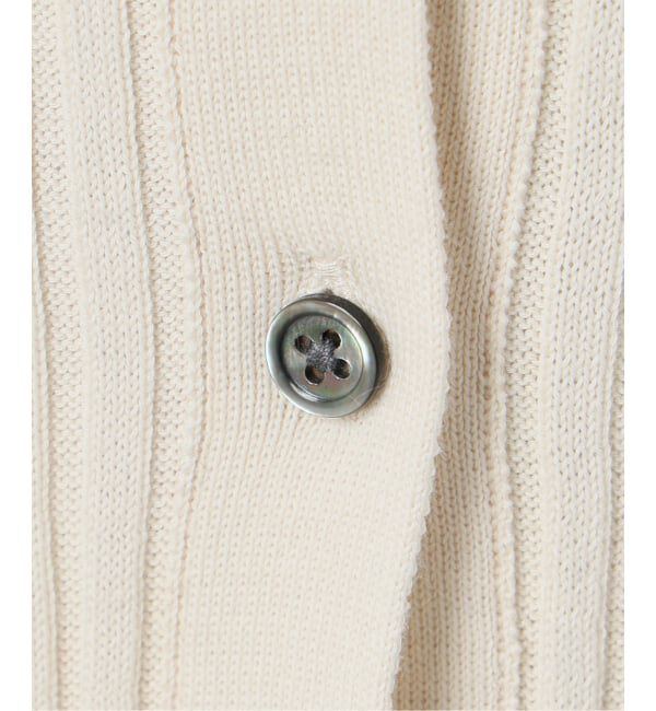 VERMEIL par iena「《WEB限定/追加》イタリア糸 RIB Vネックカーディガン」|カーディガン|