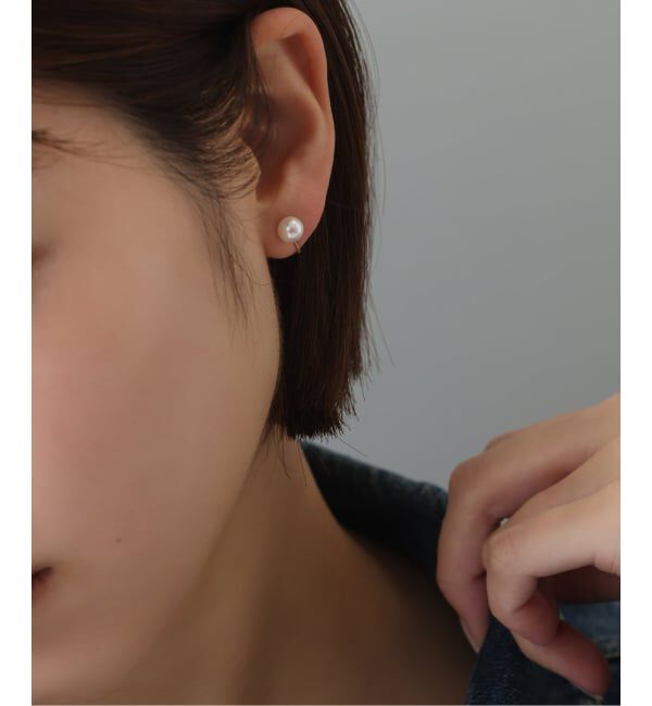 Lilas by Spick&Span「《WEB限定》アコヤパール6mmイヤリング K10（両耳）」|イヤリング|