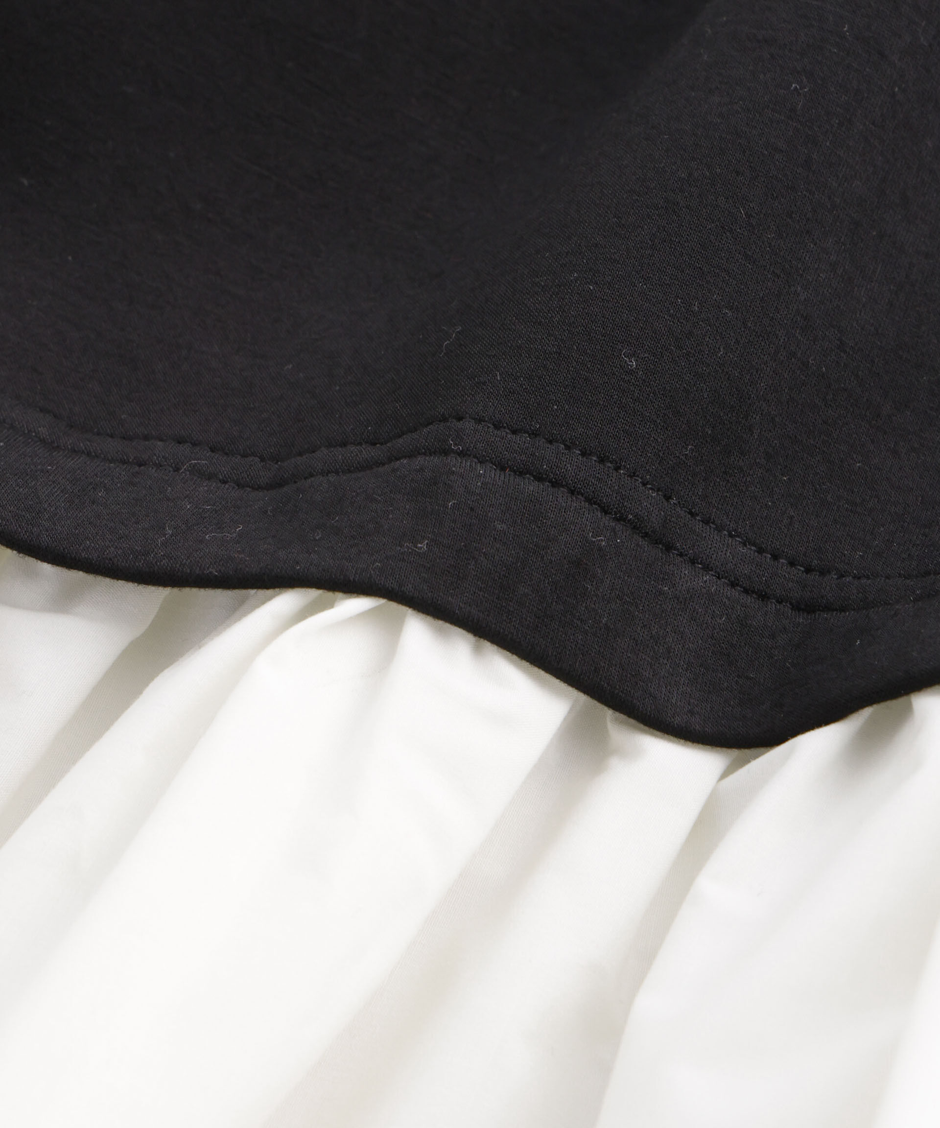 nano･universe「ダンボールベストレイヤード風コンビワンピース」|ワンピース|