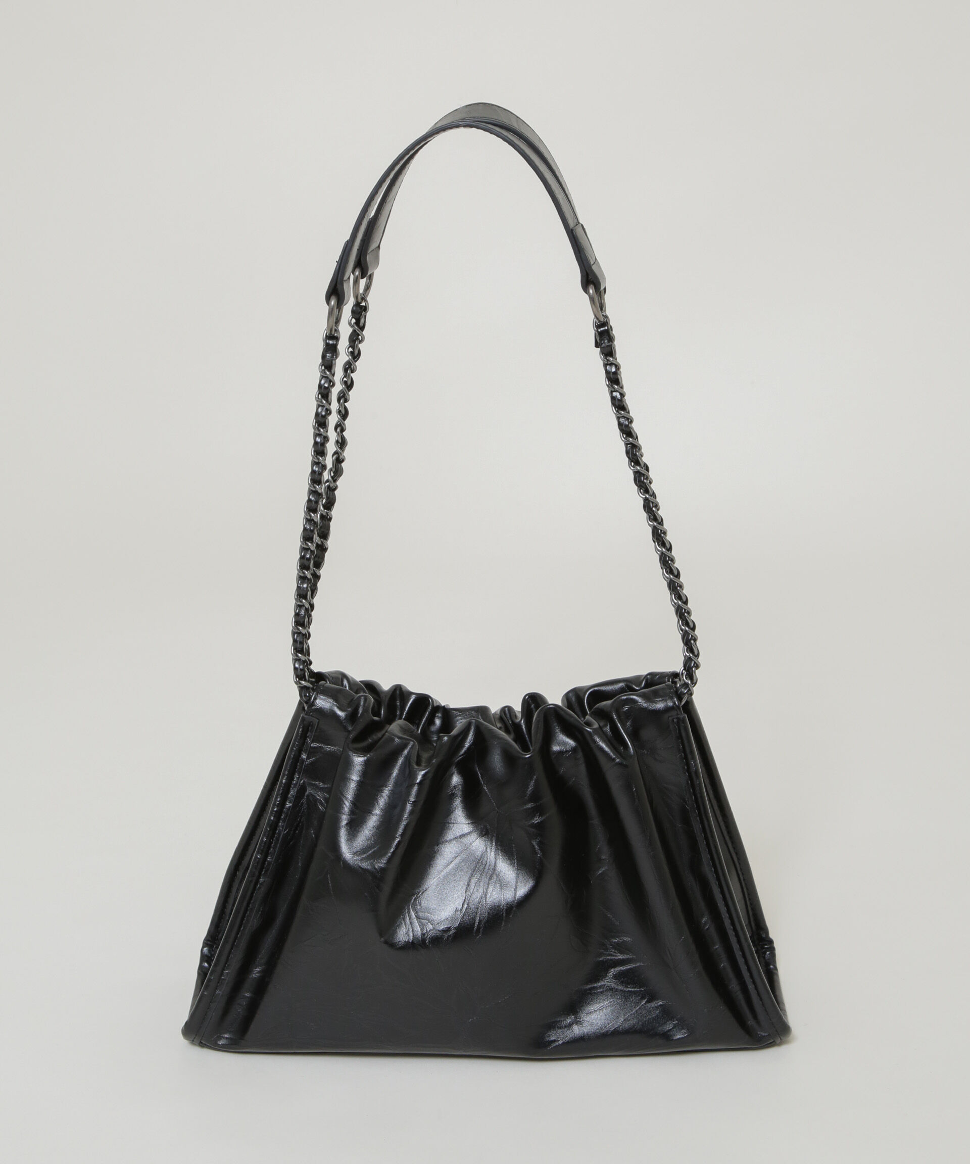 nano･universe「チェーンショルダーギャザーバッグ」|ショルダー・メッセンジャー|