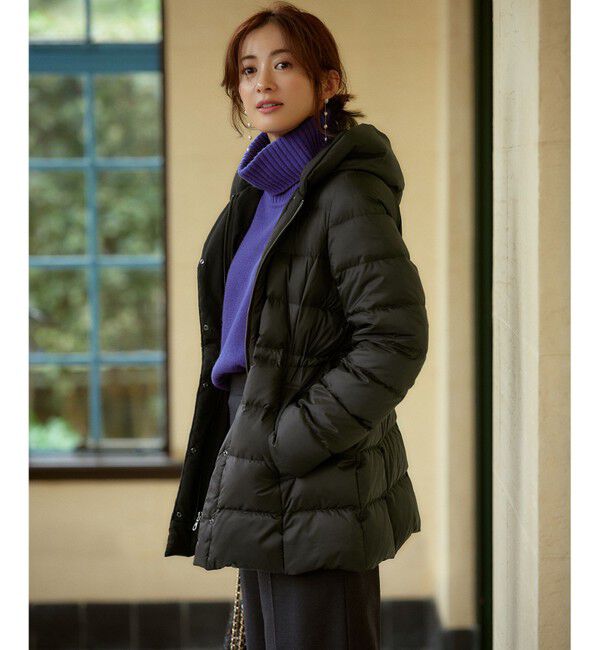 23区「【VERY掲載/新色追加】シレータフタ ミドル丈 ダウンコート」|ダウン|