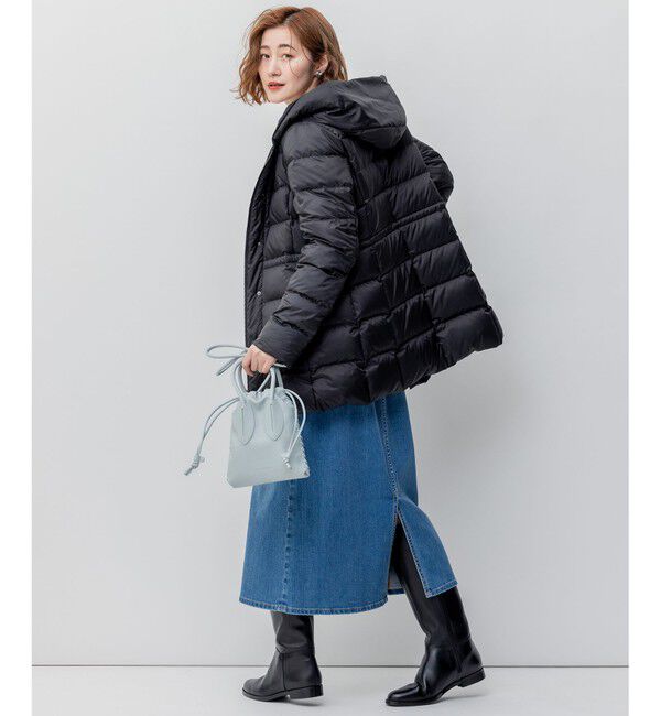 23区「【VERY掲載/新色追加】シレータフタ ミドル丈 ダウンコート」|ダウン|