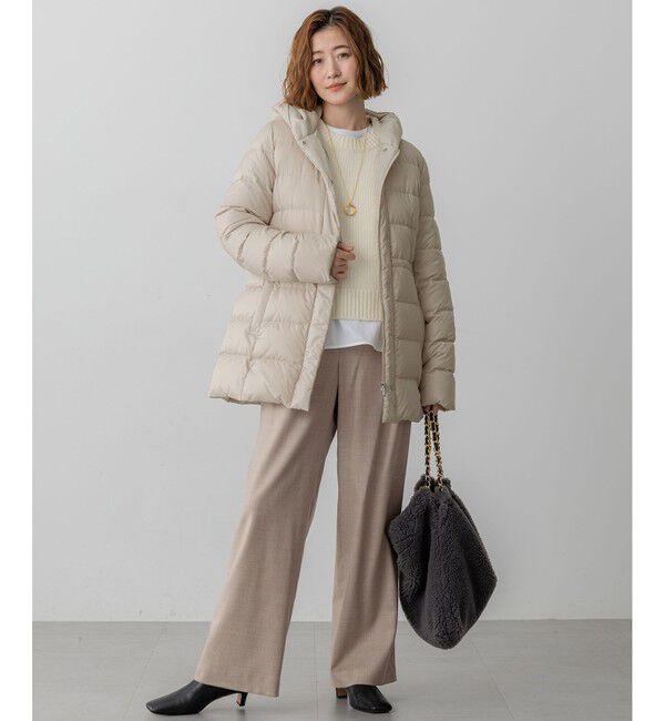 23区「【VERY掲載/新色追加】シレータフタ ミドル丈 ダウンコート」|ダウン|