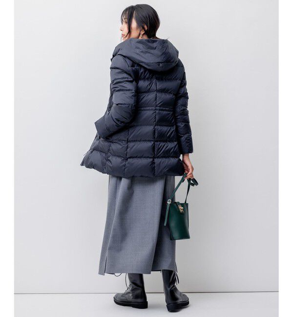 23区「【VERY掲載/新色追加】シレータフタ ミドル丈 ダウンコート」|ダウン|