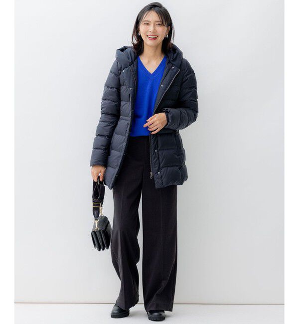 23区「【VERY掲載/新色追加】シレータフタ ミドル丈 ダウンコート」|ダウン|