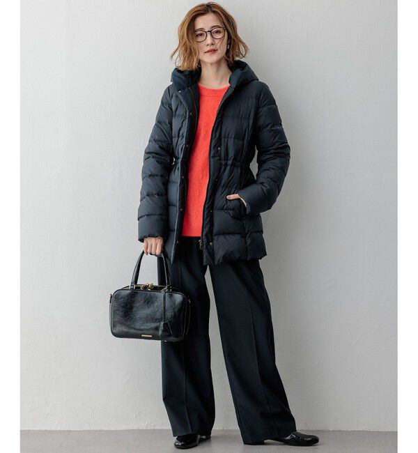 23区「【VERY掲載/新色追加】シレータフタ ミドル丈 ダウンコート」|ダウン|