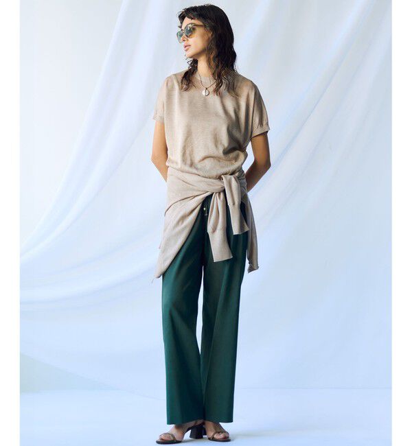 23区「【洗える】シャイニーシアー ドルマンスリーブ カーディガン」|カーディガン|