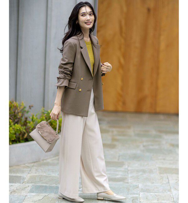 ANY SIS「ビューティサーモ2WAYストレッチ ワイドパンツ」|その他|