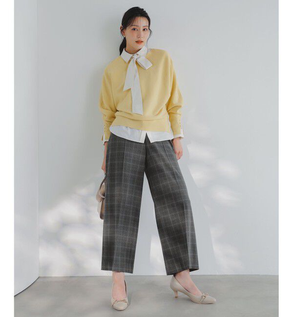 ANY SIS「ビューティサーモ2WAYストレッチ ワイドパンツ」|その他|