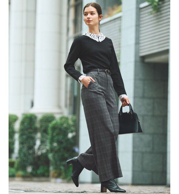 ANY SIS「ビューティサーモ2WAYストレッチ ワイドパンツ」|その他|