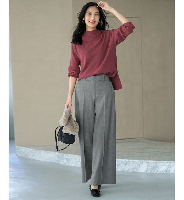 ANY SIS「ビューティサーモ2WAYストレッチ ワイドパンツ」|その他|